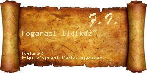 Fogarasi Ildikó névjegykártya